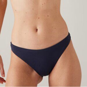 Athleta Navy Reversible Bikini Bottoms - Black/Navy
